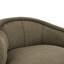 Chaise d'appoint moderne et verte Boucle, conception ergonomique pour le salon