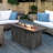Sunbeam Grange Resin Propane Fire Pit Table