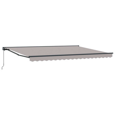 vidaXL Polyester Retractable Patio Awning