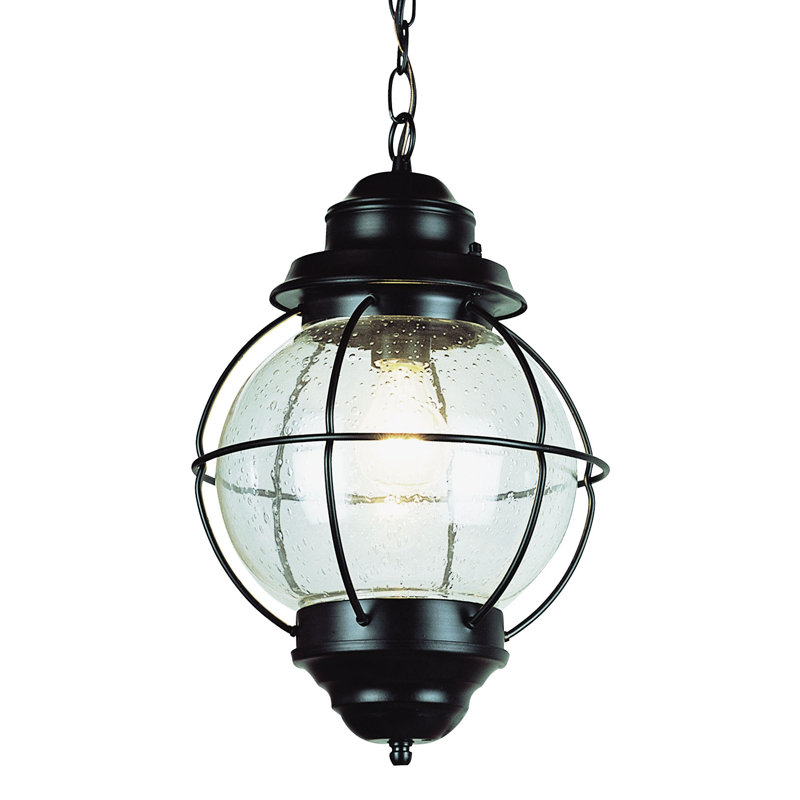 Shahe Outdoor Hanging Lantern, Black