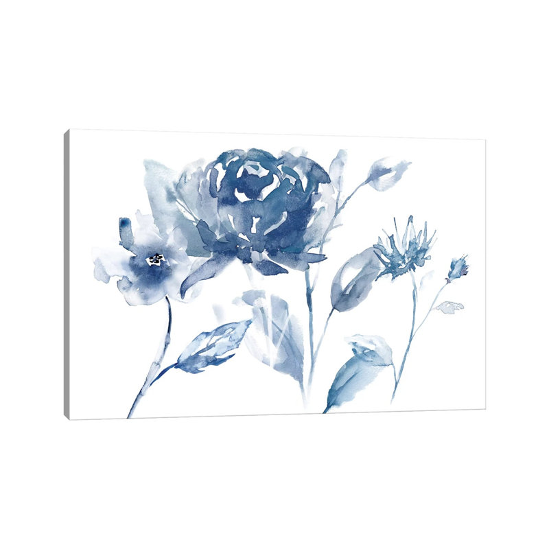 Translucent Blues I by Nan - Wrapped Canvas Painting, 20.32 cm H x 30.48 cm W