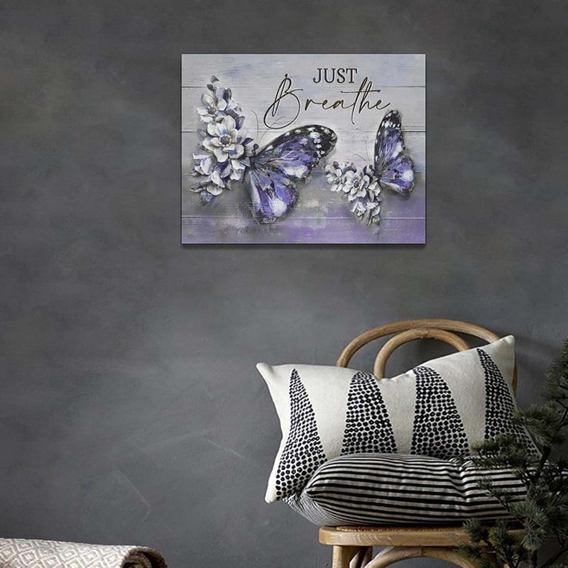 Wrapped Canvas Print, Purple
