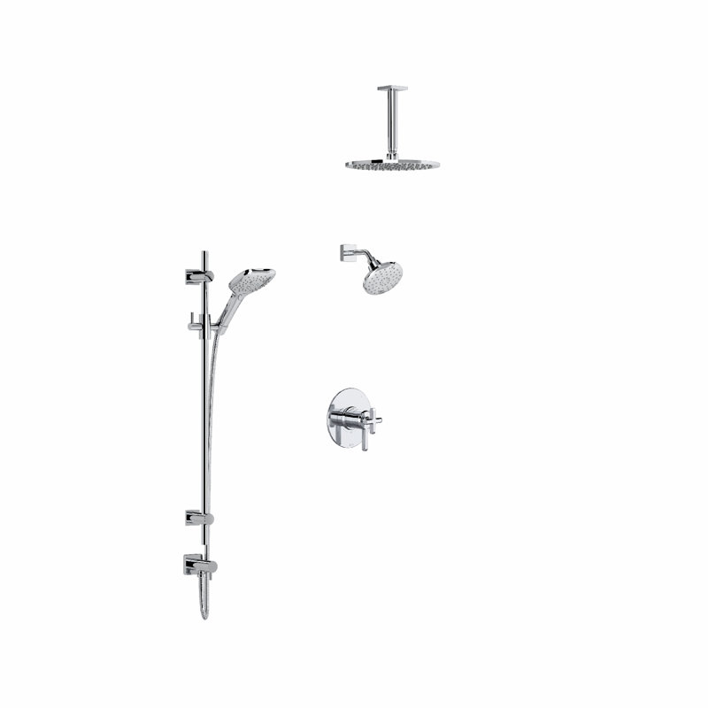 Apothecary Thermostatic Shower Faucet with Rough-in Valve, Matte Black