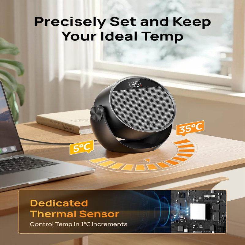 Naomi 1500 BTU Electric Tower Space Heater and with Digital Display