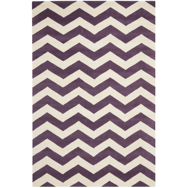 Highbury Chevron Wool Hand Woven Area Rug, Rectangle 183 x 274 cm