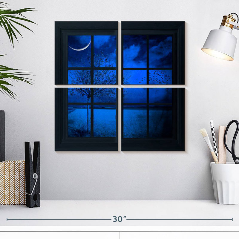 Moonlight Window, 18" H x 18" W
