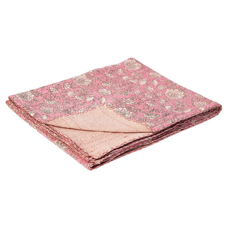 Kantha Knitted Throw Blanket