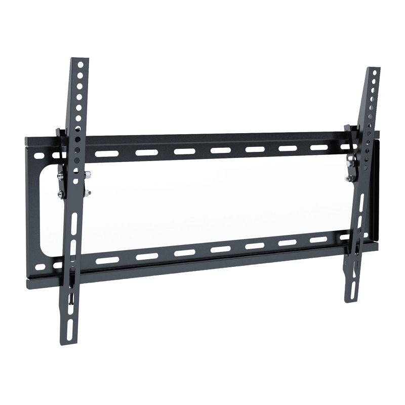 Support mural noir inclinable pour écrans de 28 à 32 po pouvant supporter jusqu'à 77 lb