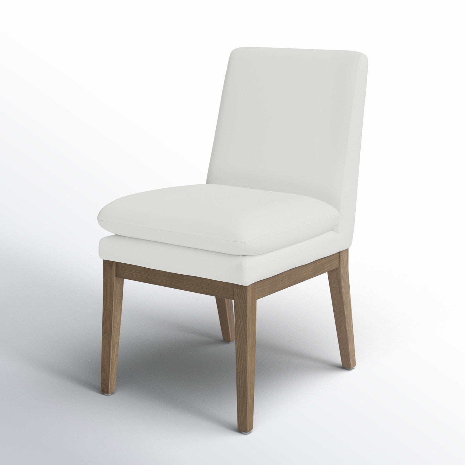 Bethea Oak Parsons Dining Chair, Tweed Prestige Pearl/Oak