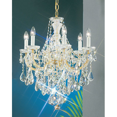 Falson 6 - Light Candle Style Classic / Traditional Chandelier -  Rosdorf Park, 69AB75B562A246B9B07D2F7E167E262A