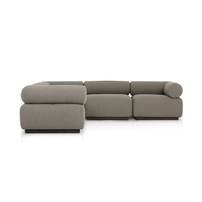 Lenox Modular Sectional, Brown Polypropylene/Olefin