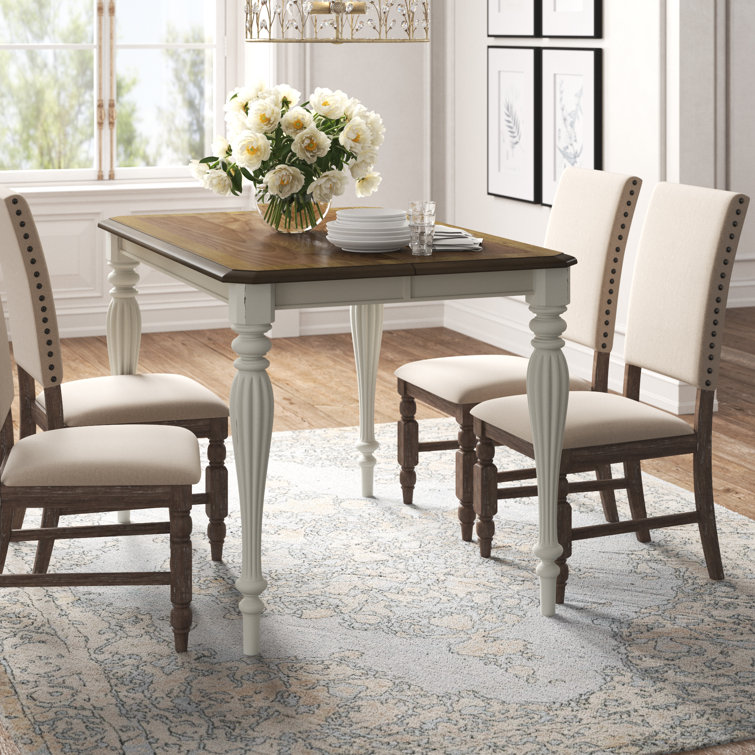 Carolyn Extendable Rubberwood Dining Table
