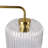 Haven Clear Glass Table Lamp, Button Control