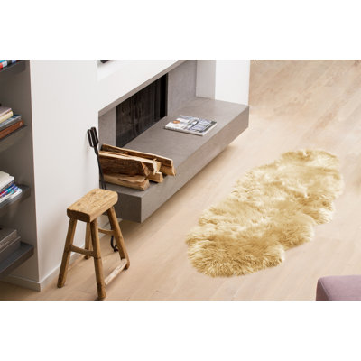 Gradient Gray Single Sheepskin - Area Rug