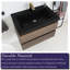 Meuble-lavabo mural simple avec comptoir Frediana