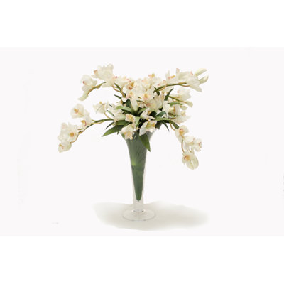 Polysilk Orchid Arrangement in Vase