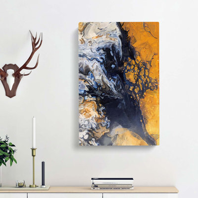 Heart for Life in Abstract - Wrapped Canvas
