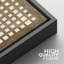 "Brown Grid and Pixel Motif Abstract Art Rustic Minimalist" 2 - Pièces-101463533-101463537