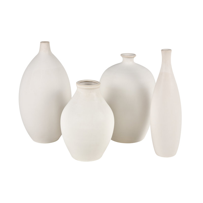 Vase Faye - Blanc moyen, Blanc