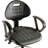 Backed Adjustable Height Ergonomic Lab Stool with Footring Wheels