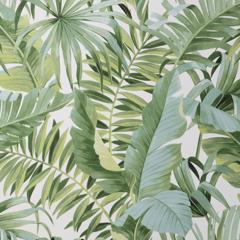 Maui Tropical Luxury Wallpaper, Green