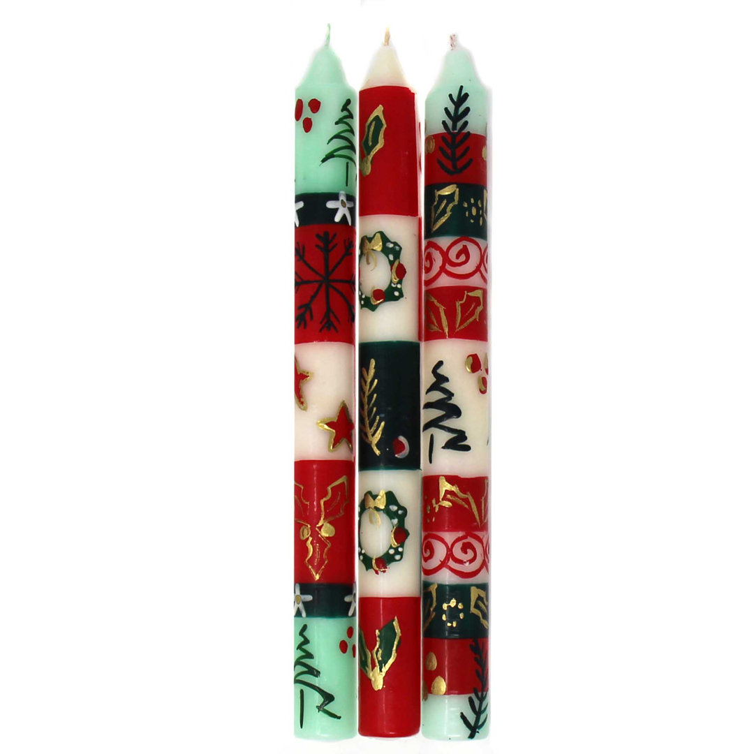 Unscented Taper Candle (Set of 3) The Holiday Aisle®