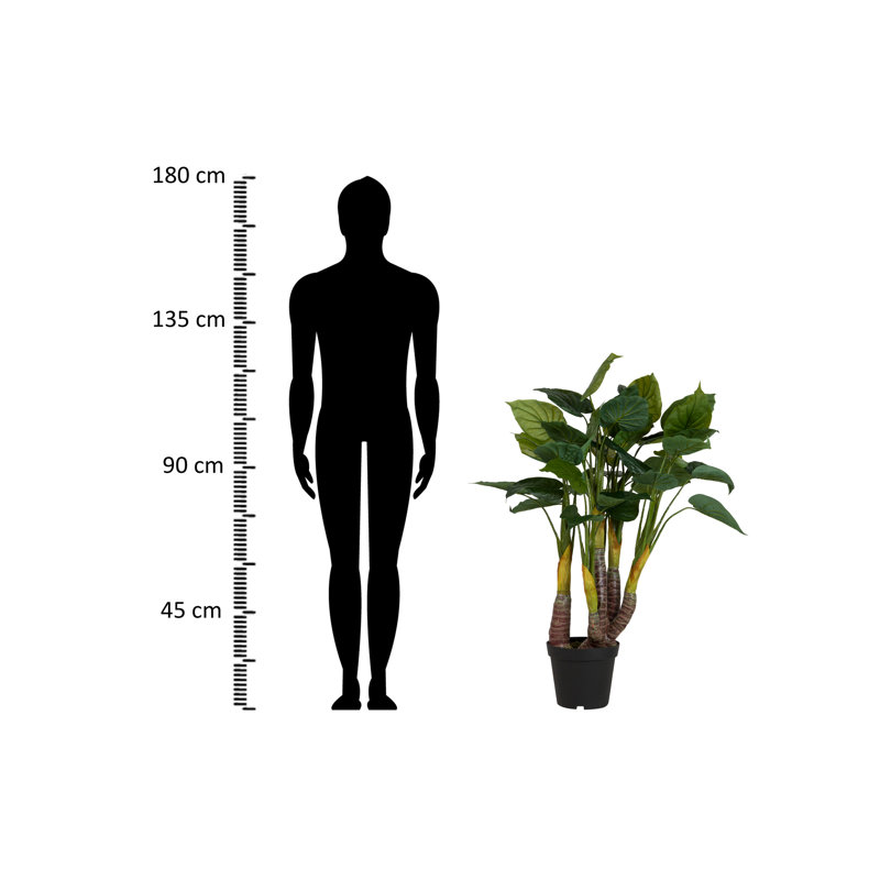 125cm Faux Banana Leaf Plant in Pot