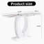 Table de bar rectangulaire blanche lustrée 47,24 po x 18,11 po x 29,52 po