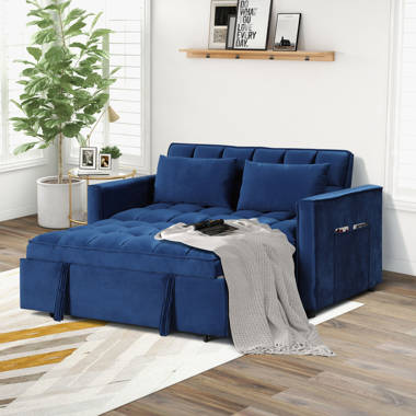 Serta Sabrina 72.6'' Queen Rolled Arm Tufted Back Convertible Sleeper Sofa  with Cushions