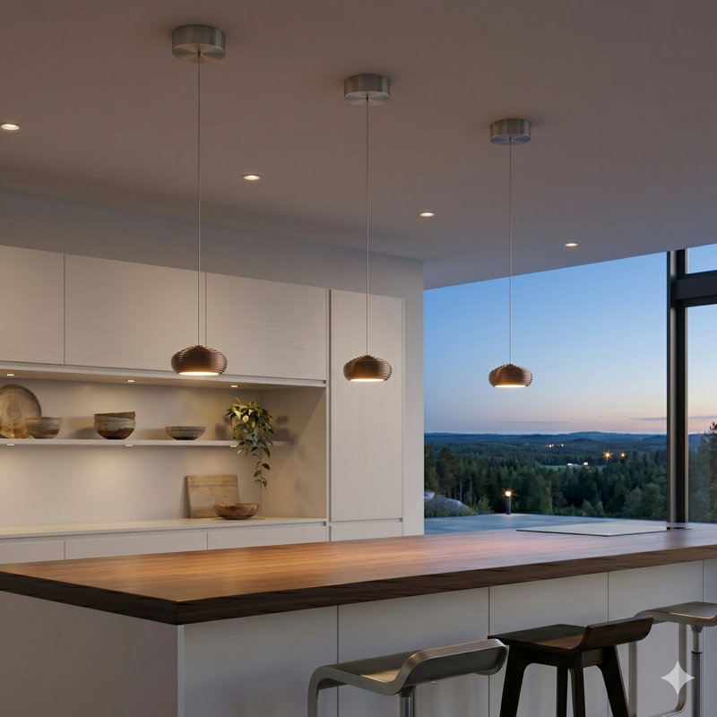 Chana 1 - Light Single Pendant, Nickel