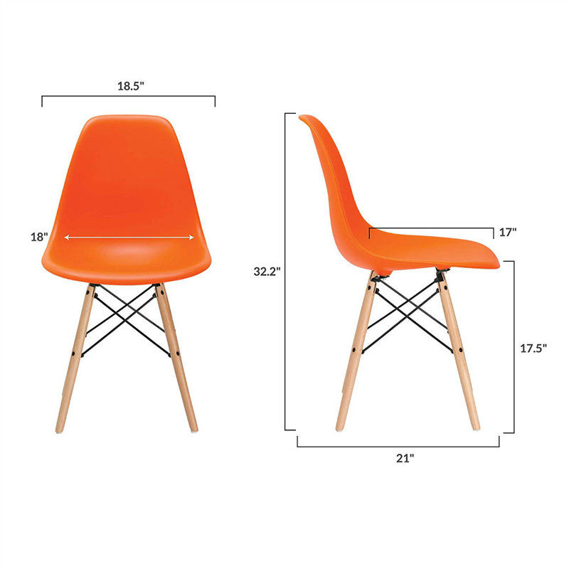 Chaise d'appoint Warfield, Orange