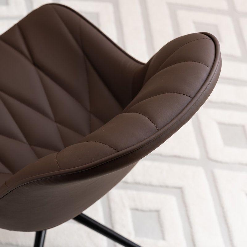 Fauteuil de bureau Darlaine, Brun