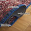 Tucson Vintage Look Machine Washable Non-Slip Area Rug in Red & Dark Blue-1073836520