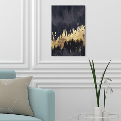 «Abstract Late Night Sky» par Oliver Gal, reproduction d'art graphique sur toile