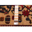 Tapis unique en laine nouée à la main 3 pi x 4 pi 9 po nouvel âge Maryvonne