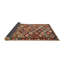 Tapis contemporain rouge / beige / noir-689543065