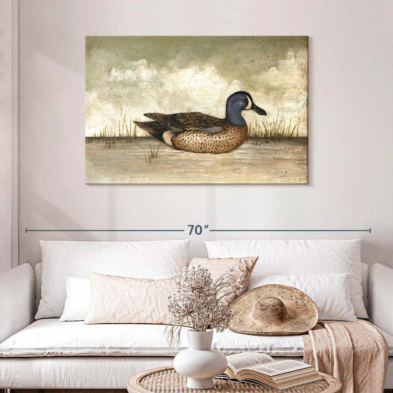 Brampt Blue Winged Teal Duck, 30" H x 45" W