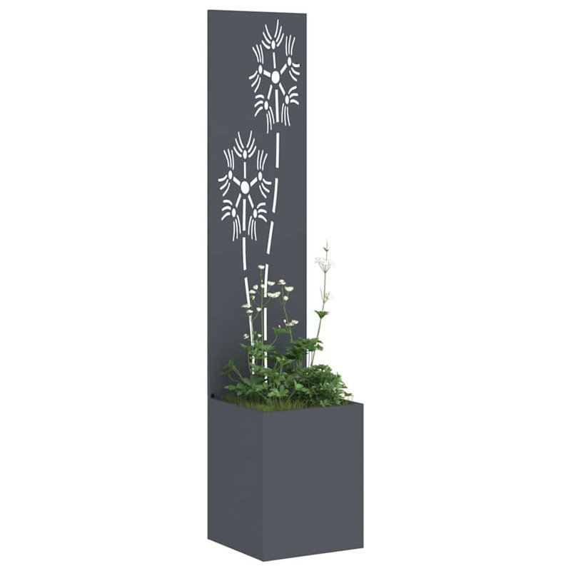 Planter Box, Anthracite, 140cm H x 32cm W x 32cm D