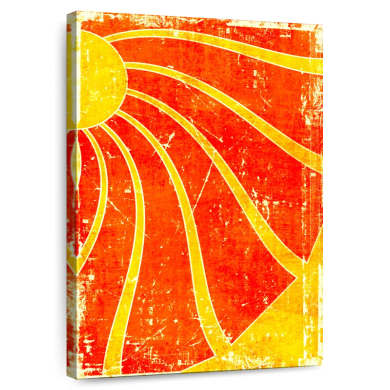 Kerner Grunge Sun Rays, 45" H x 30" W