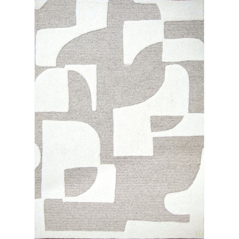 Tapis en laine touffeté à la main Eva Maverick, Rectangle de 5 pi x 8 pi