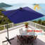 Parasol de terrasse 8,2 pi à DEL: Protection contre le soleil et la pluie avec éclairage ambiant-236663229
