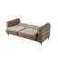 Causeuse convertible en tissu de velours Melody