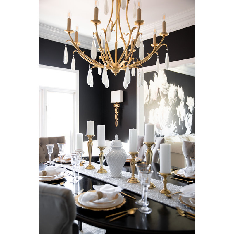 Prosecco 8 - Light Candle Style Tiered Chandelier