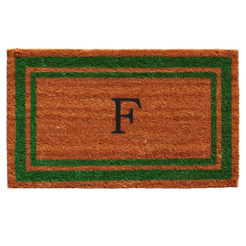 Tapis d'entrée antidérapant Stortz, Rectangle 1 pi 6 po x 2 pi 6 po, F, Vert / Brun