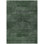 8' X 10' Fern Green And Emerald Geometric Washable Indoor Outdoor Area Rug