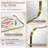 Contemporary Concave Scalloped Irregular Bathroom Vanity Mirror | Stainless Steel Frame-1118579991-1125657032