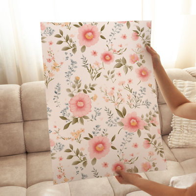 «Floral Flowers II», reproduction d'art sans cadre