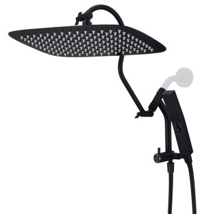 All-metal Dual Shower Head with Massage Mode Equipped 