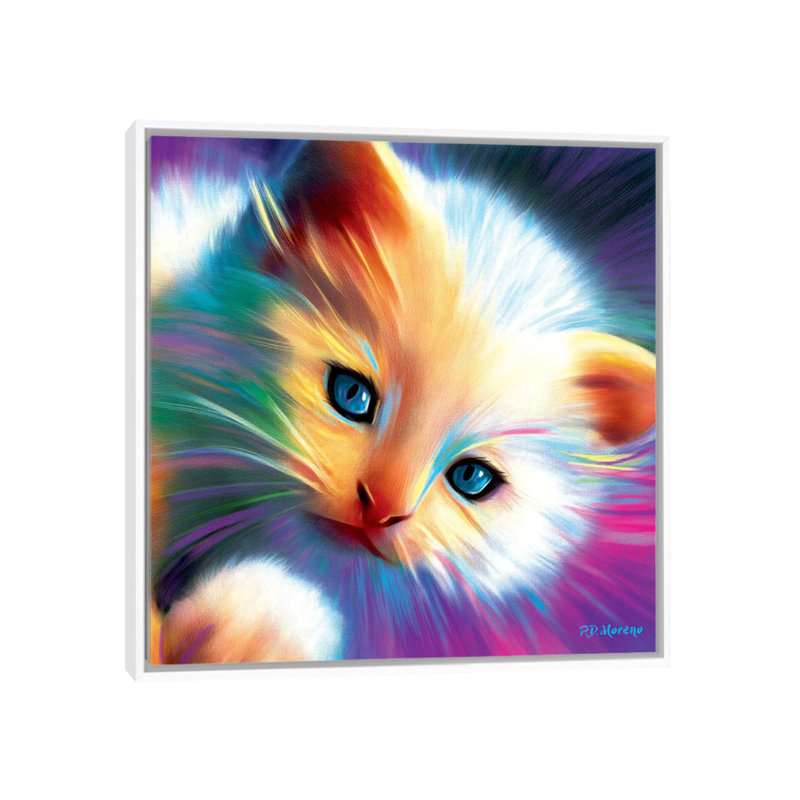 Marshmellow by P.D. Moreno - Print on Canvas, White Framed, 93.98 cm H x 93.98 cm W