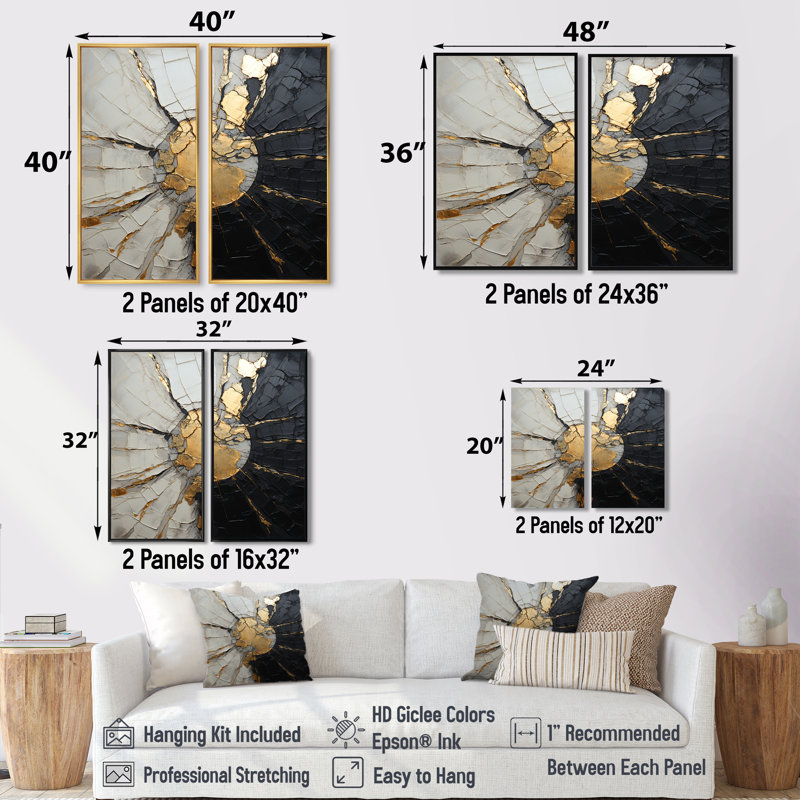Beige noir minimalisme poteries - spirales abstraites, art mural, Impression encadrée flottante sans passe-partout, Noir